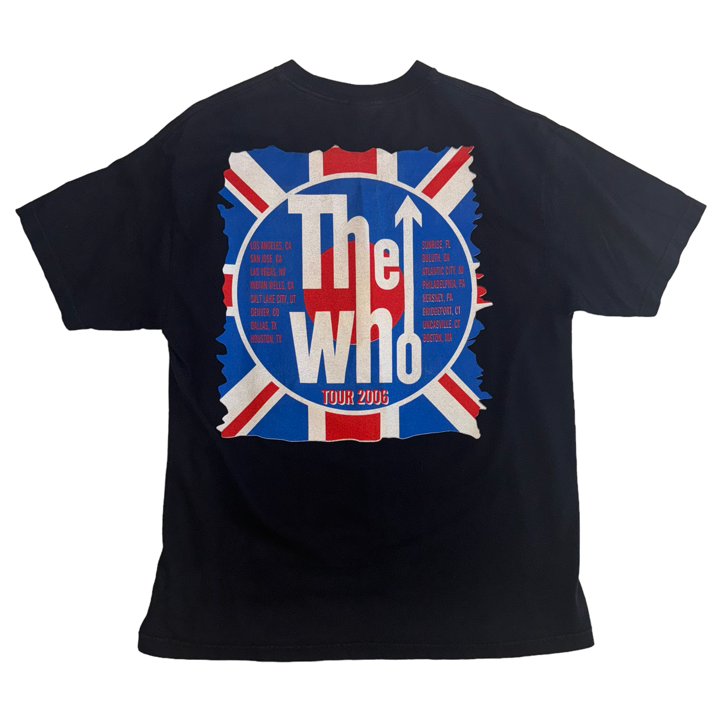 The Who - Vintage 2006 Tour Black Graphic T-Shirt