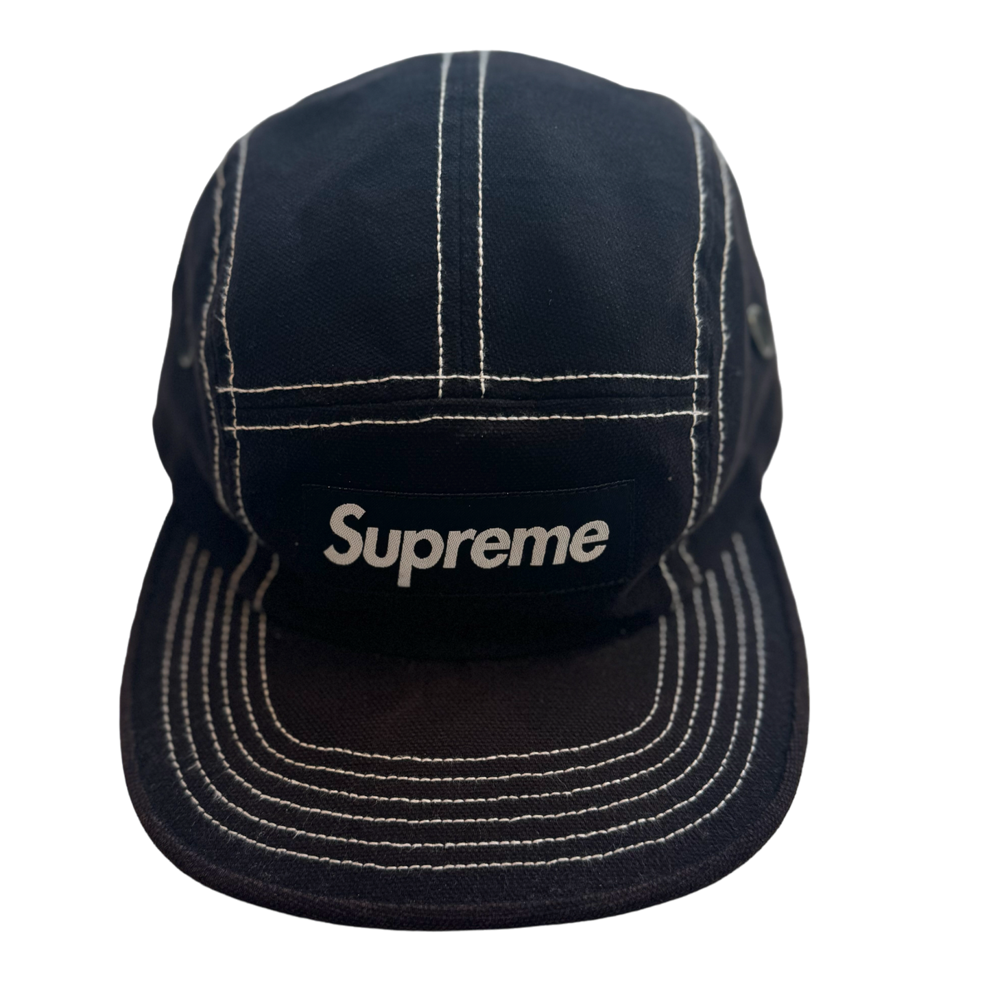 Supreme - Black 5 Panel Box Logo Hat