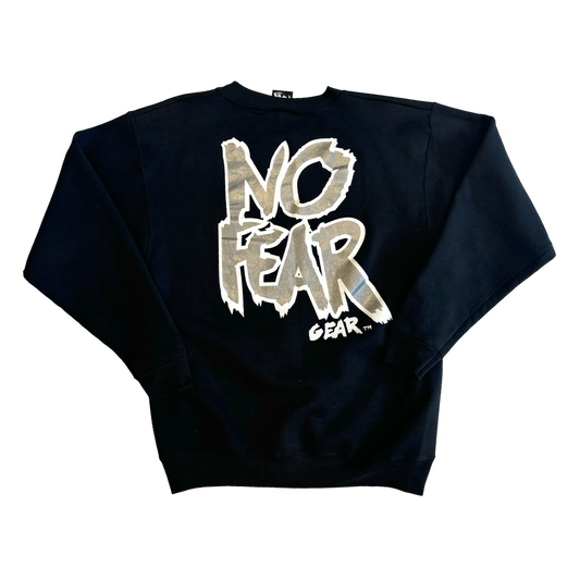 No Fear - Vintage 90s Graphic Black Crewneck Sweatshirt