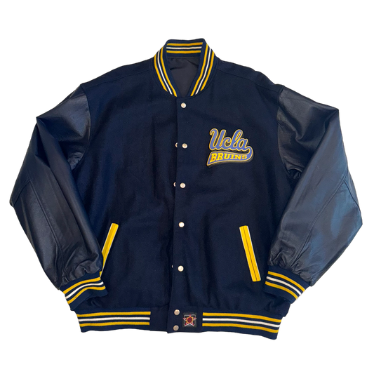 JH Designs - UCLA Bruins Leather Varsity Like New Jacket