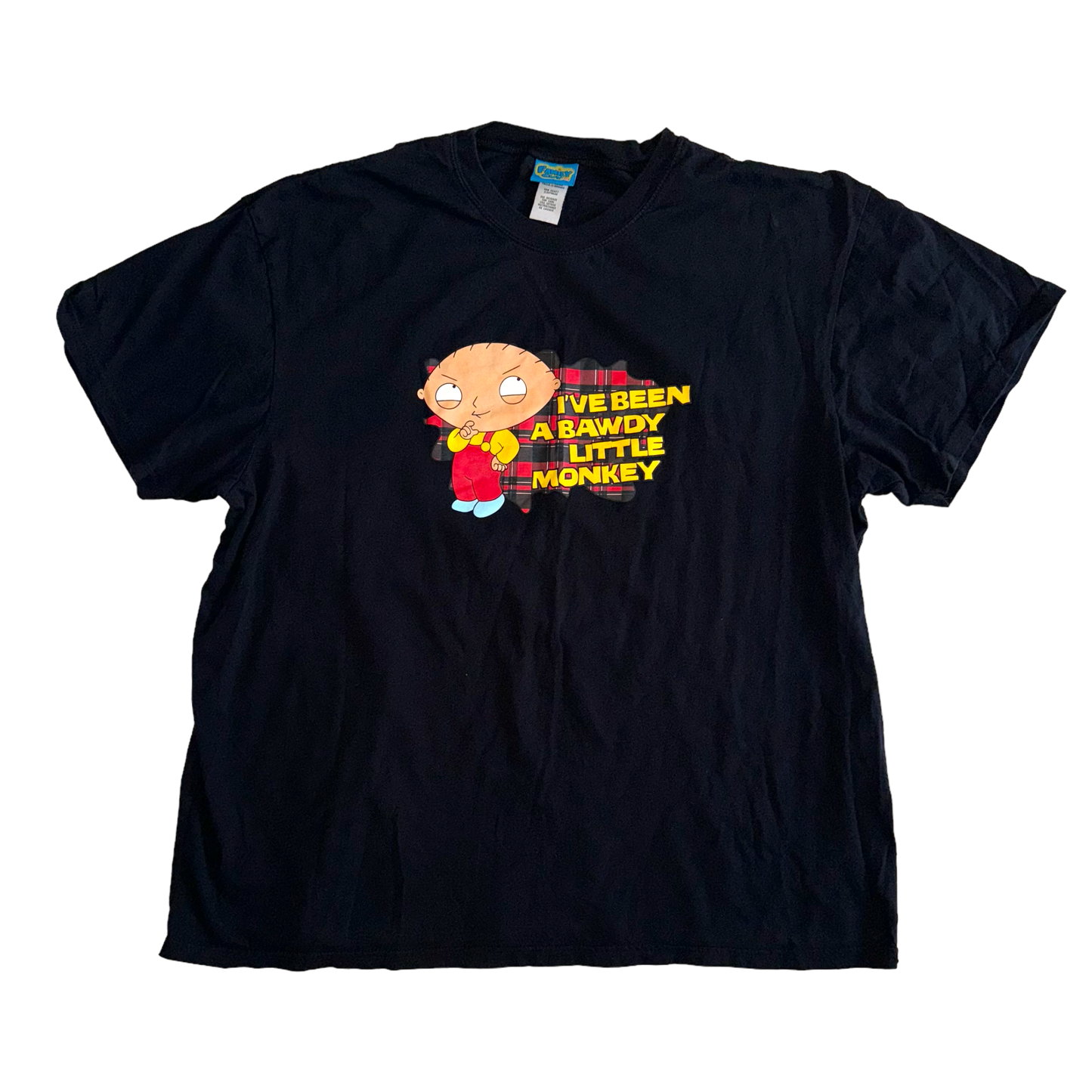 Family Guy - Stewie Black Graphic Vintage 2000 T-Shirt