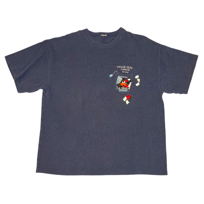 Looney Tunes - Daffy Duck Embroidered Pocket Vintage 90s T-Shirt