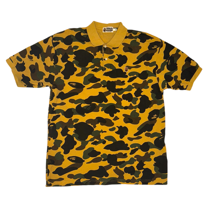 A Bathing Ape - Green ABC Camo Japan Polo T-Shirt