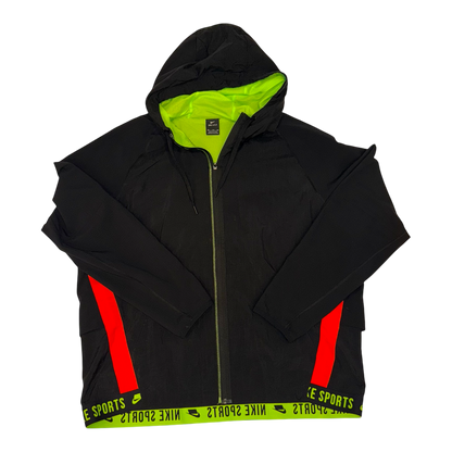 Nike - Black Highlighter Full Zip Windbreaker Jacket