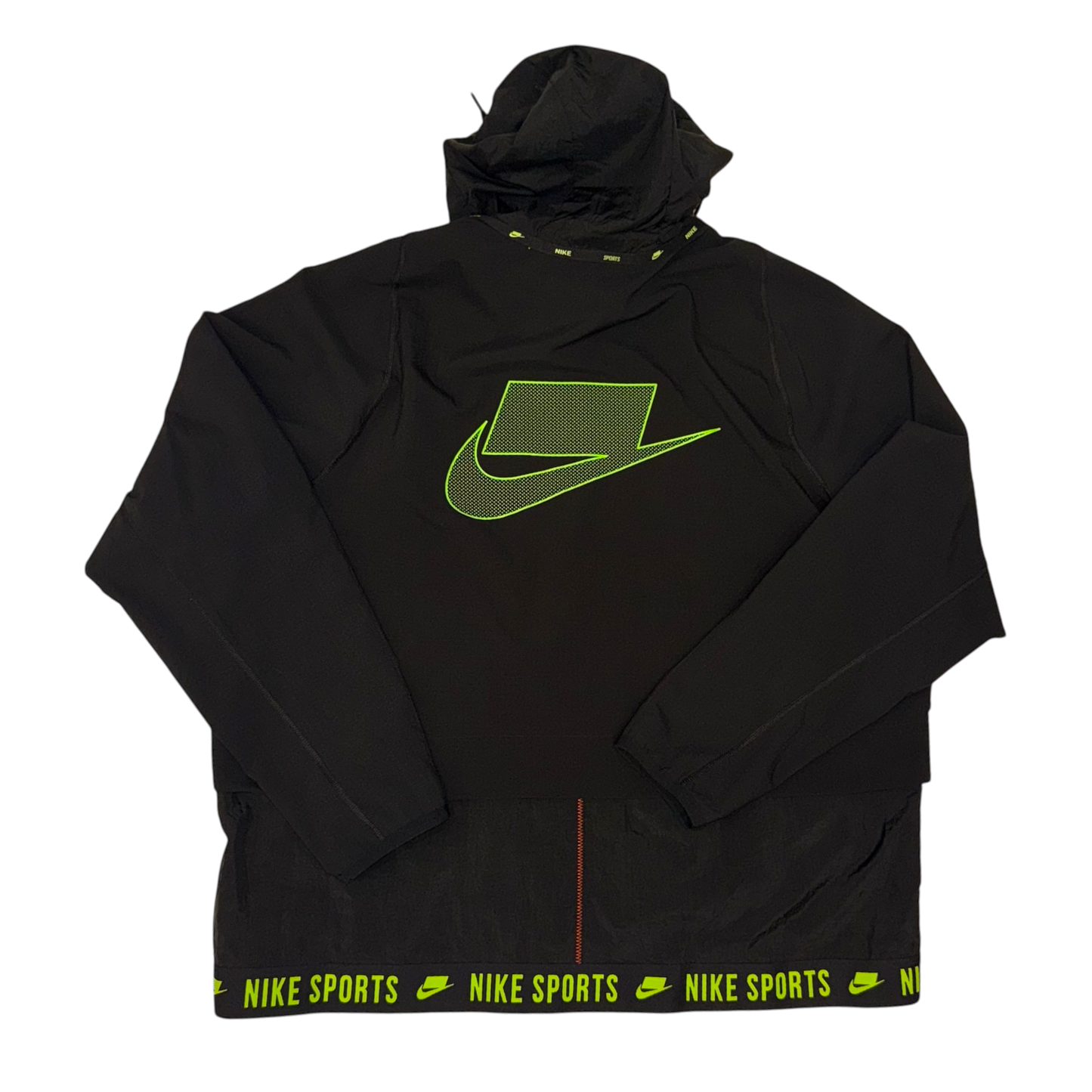 Nike - Black Highlighter Full Zip Windbreaker Jacket