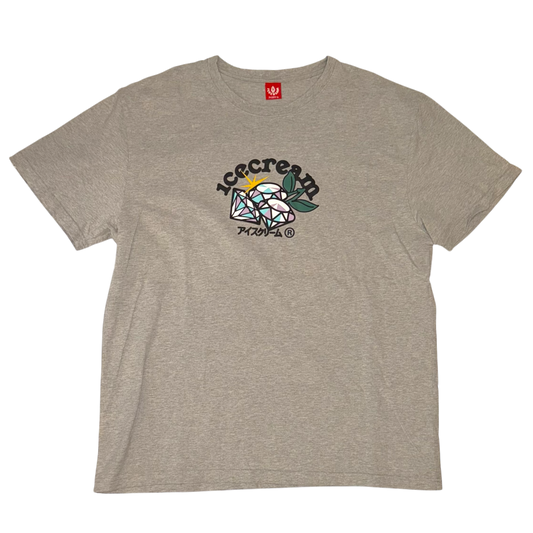 Ice Cream - Grey Diamond Graphic T-Shirt