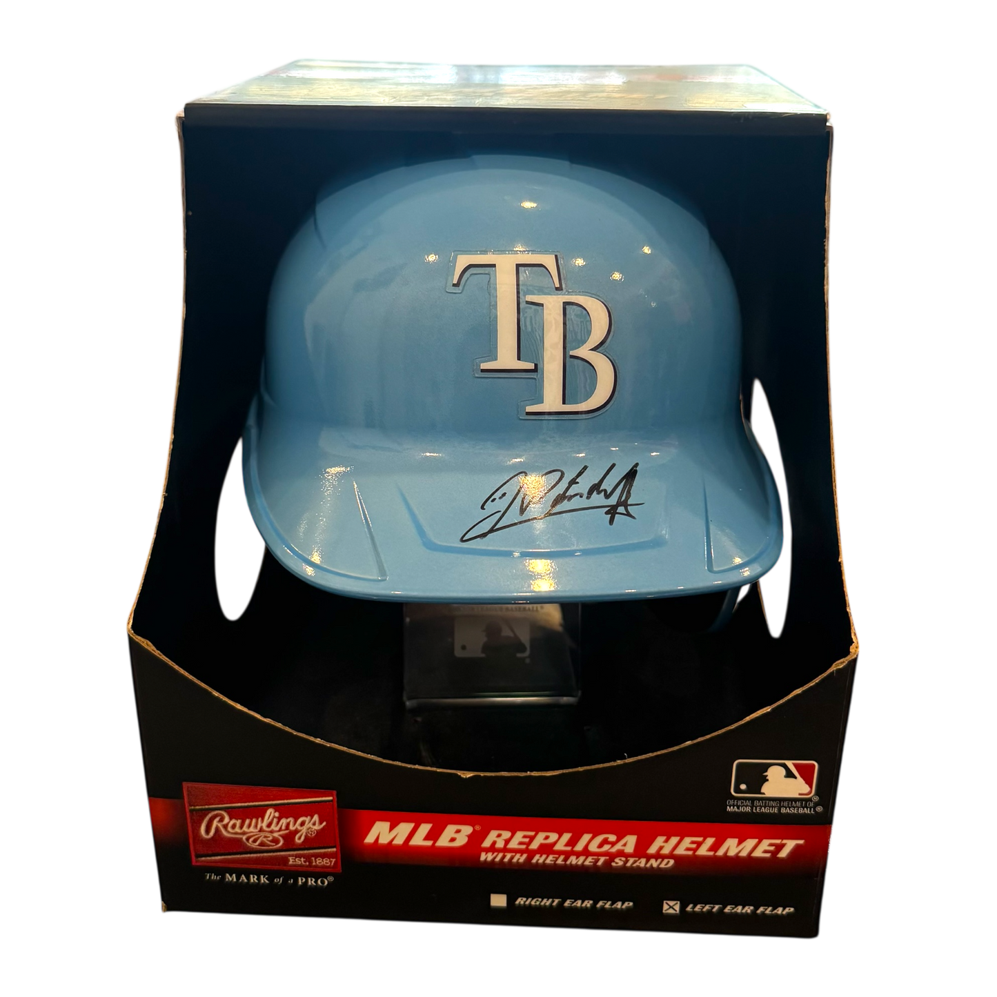 Rawlings x MLB - Randy Arozarena Autographed Tampa Bay Fanatics Certified Full Size Replica Helmet