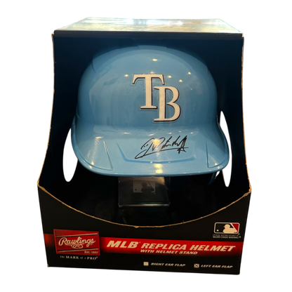 Rawlings x MLB - Randy Arozarena Autographed Tampa Bay Fanatics Certified Full Size Replica Helmet