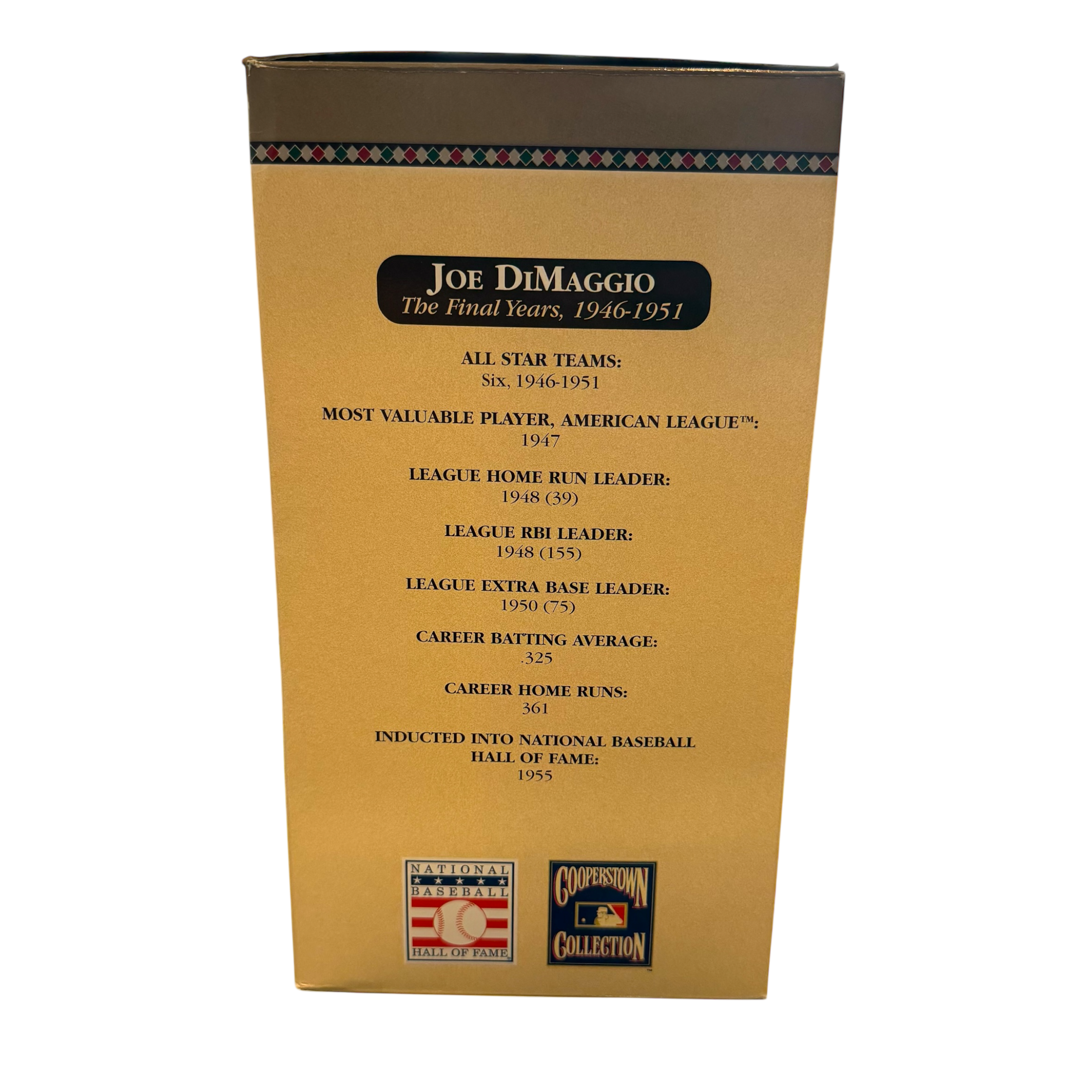 Hartland New Classics - Joe Dimaggio 2004 Commemorative Statue