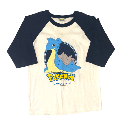 Pokemon - Lapras #131 Baseball Vintage 1999 Graphic T-Shirt