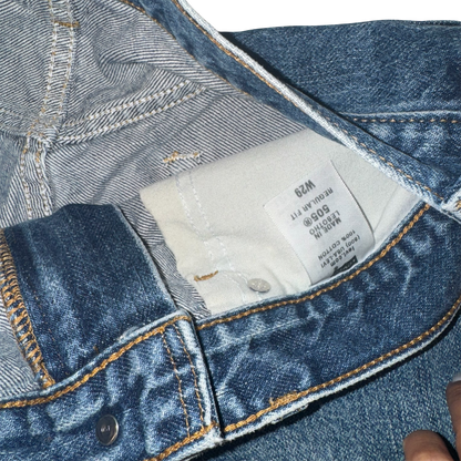 Levi Strauss - Blue Denim 505 Jean Shorts