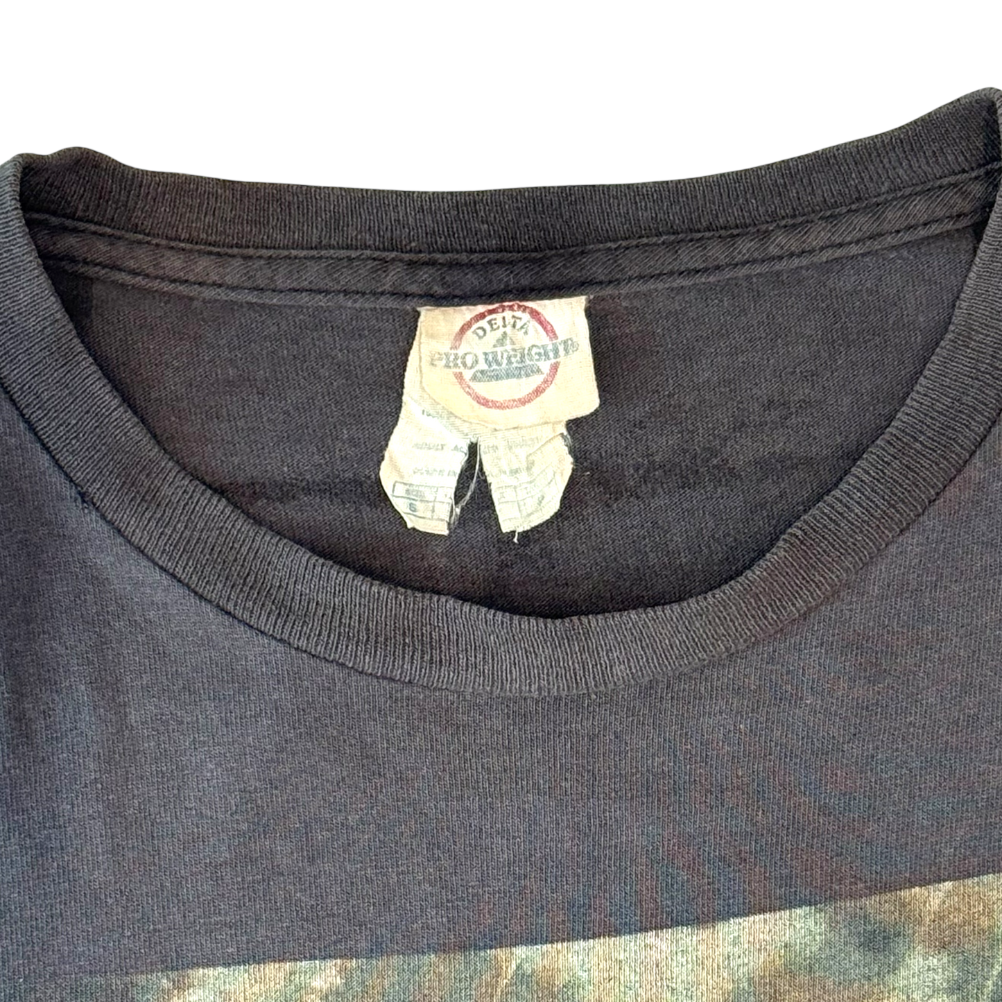 Delta - Halo 3 ODST Vintage Y2K Faded Black T-Shirt