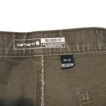 Carhartt - Relaxed Fit Olive Cargo Thrashed Painter Pants