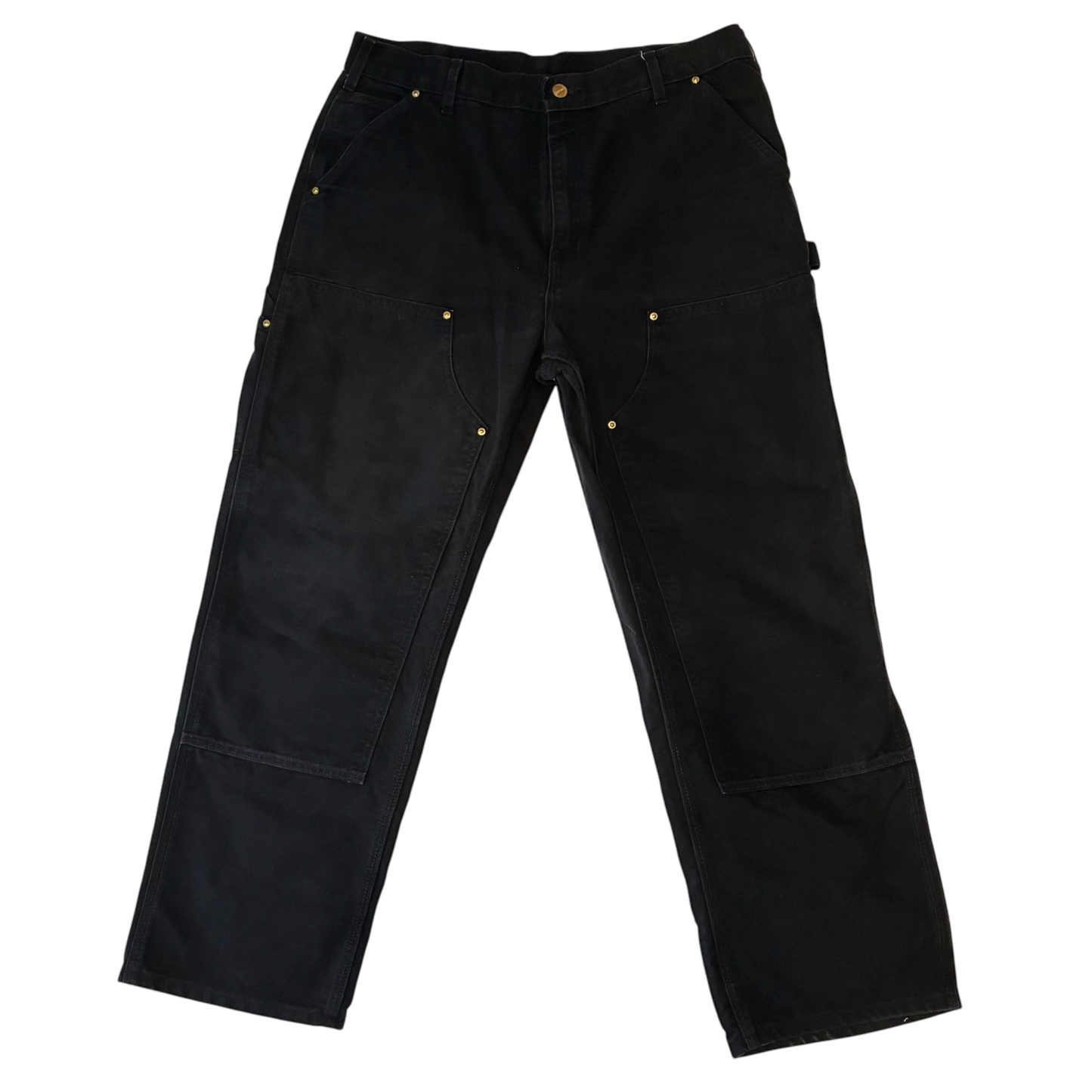Carhartt - Relaxed Fit Black Double Knee Studded Workwear Pants