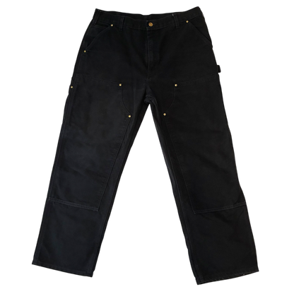 Carhartt - Relaxed Fit Black Double Knee Studded Workwear Pants