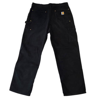 Carhartt - Relaxed Fit Black Double Knee Studded Workwear Pants