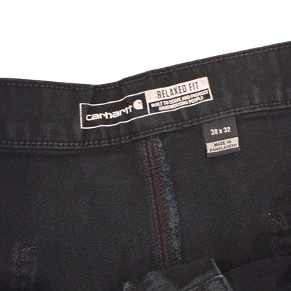 Carhartt - Relaxed Fit Black Double Knee Workwear Pants