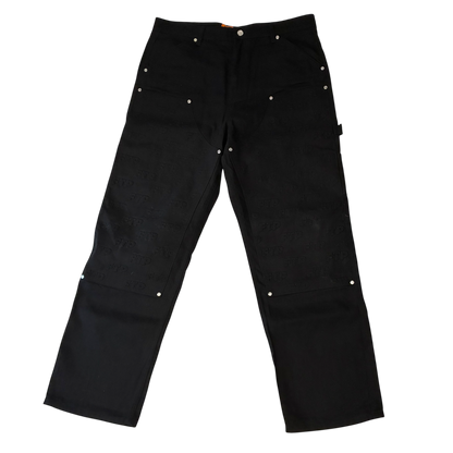 FTP Orange Label - Double Knee Black Pants