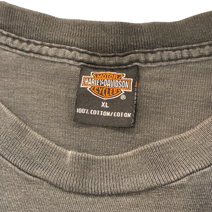 Harley Davidson - Crown Thorns Faded Black Vintage 2001 T-Shirt