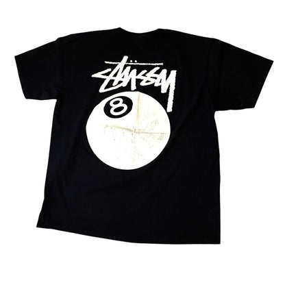 Stussy - Black Eight Ball Graphic T-Shirt