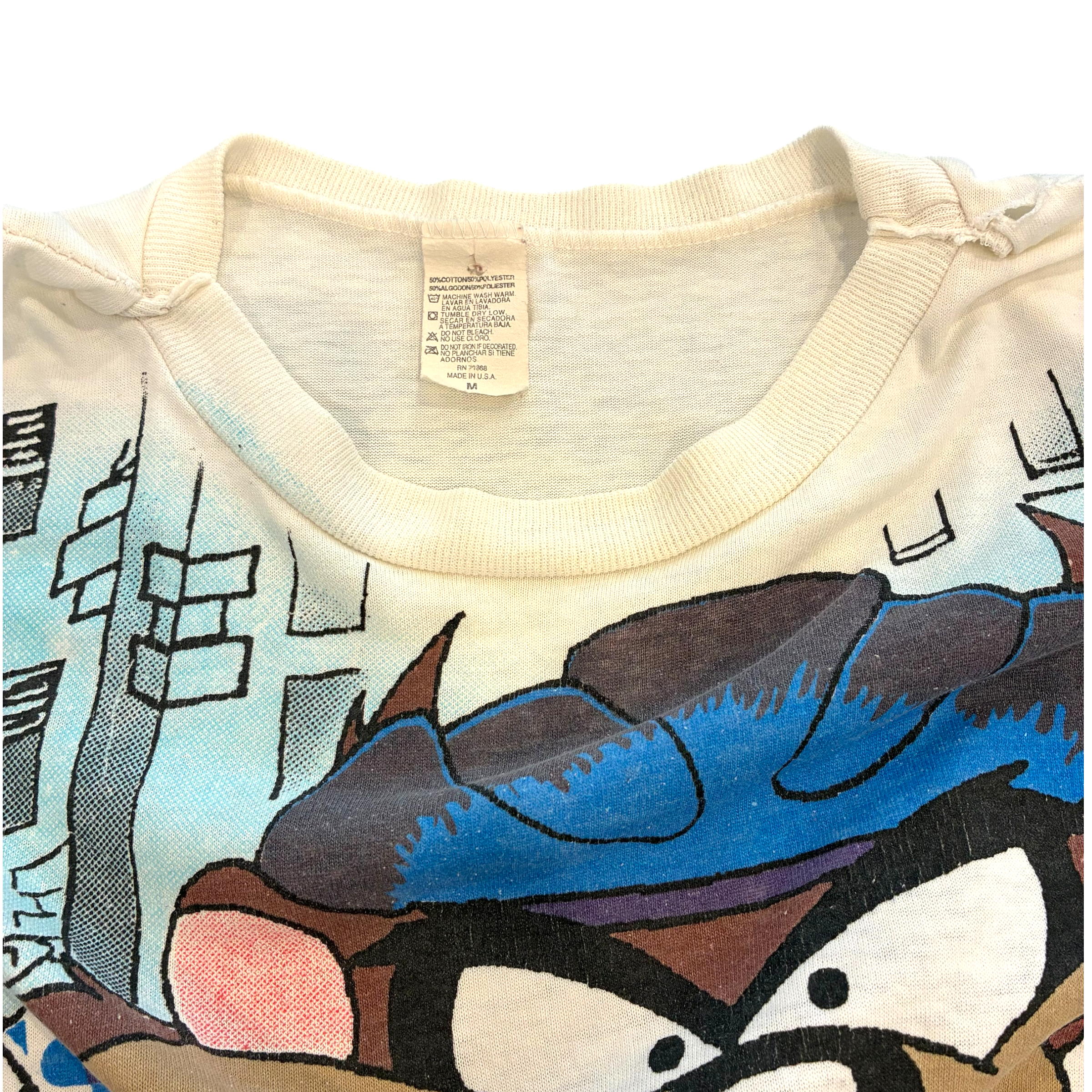 Warner Bros Studios - Tazmanian Devil Hockey Vintage 1995 AOP T-Shirt