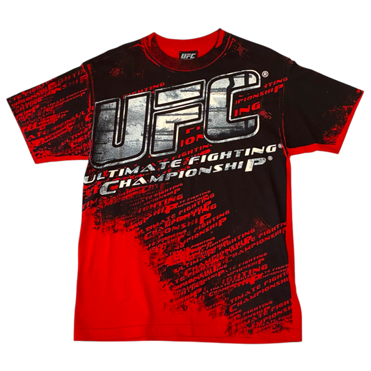 UFC - Red UFC Championship AOP Graphic Vintage Y2K T-Shirt