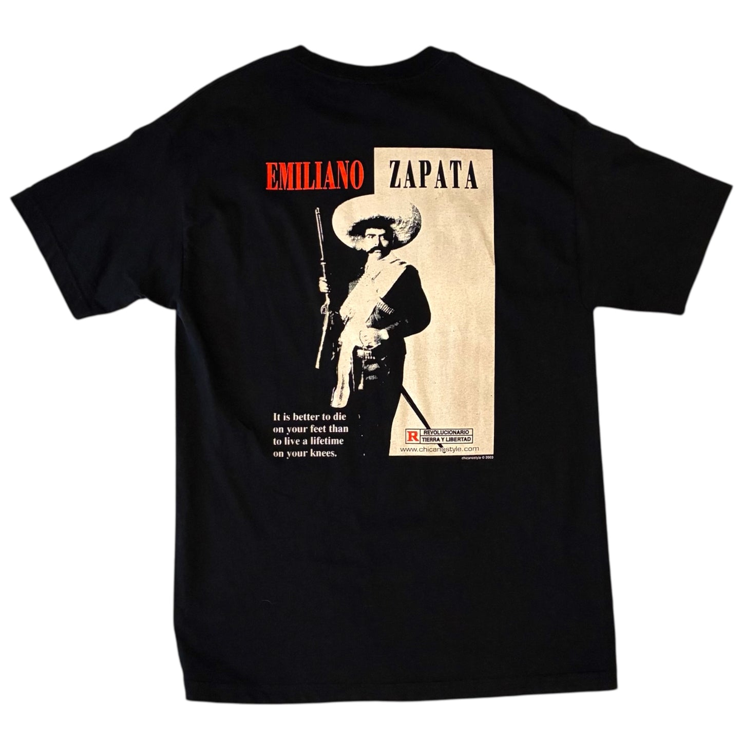 Alstyle - Emiliano Zapata Black Graphic Vintage Y2K T-Shirt