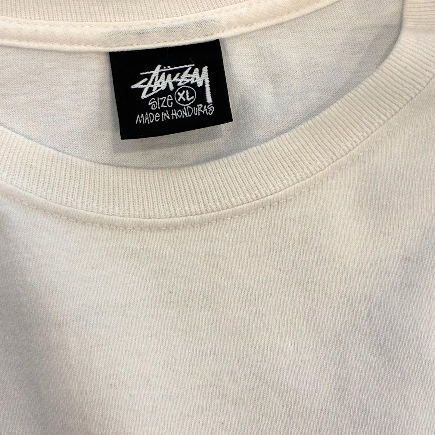 Stussy - White Eight Ball Graphic Vintage Y2K T-Shirt
