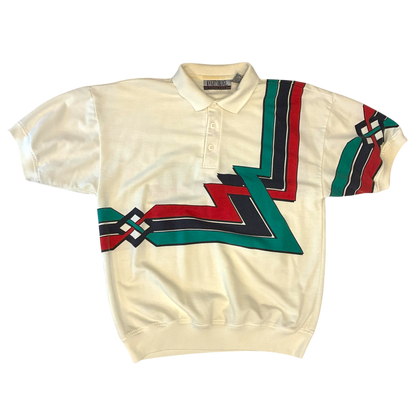 Knightsbridge - White Vintage 80s Polo T-Shirt