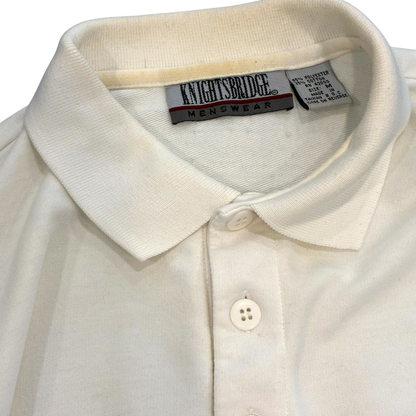 Knightsbridge - White Vintage 80s Polo T-Shirt