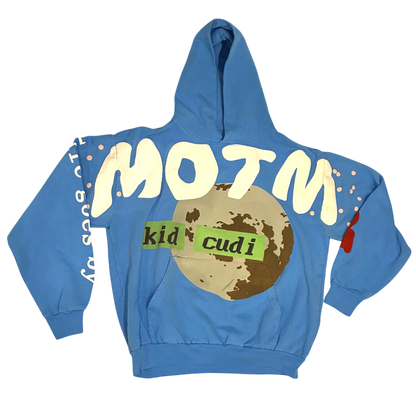 Kid Cudi x CPFM - Man on The Moon III Promo Blue Hoodie Sweatshirt
