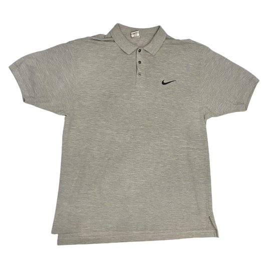Nike - Grey Vintage 90s Polo T-Shirt
