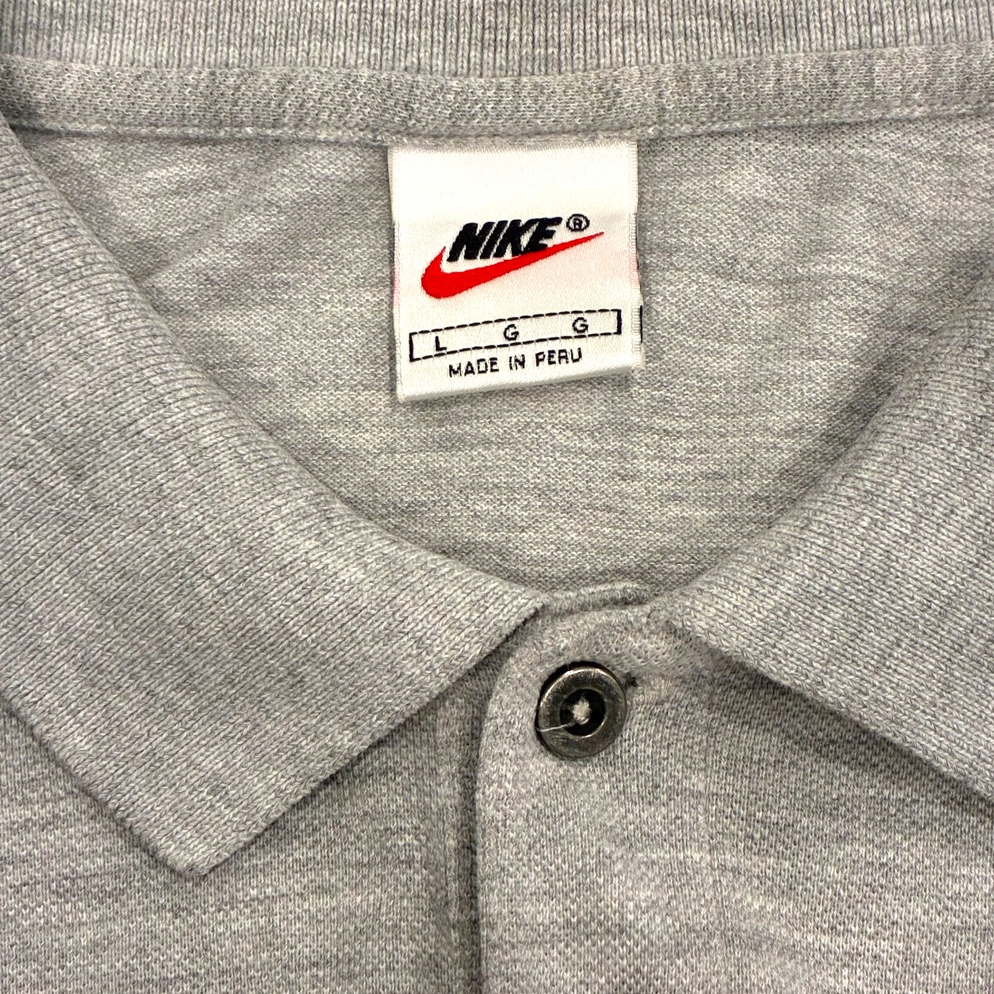 Nike - Grey Vintage 90s Polo T-Shirt