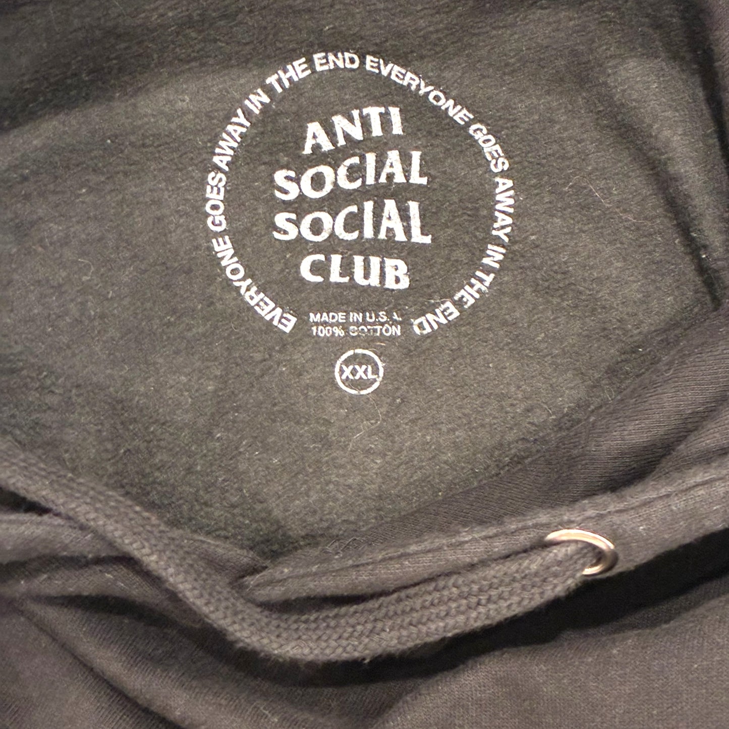 Anti Social Social Club - Multi Colored Rhinestone Black Hoodie Sweatshirt