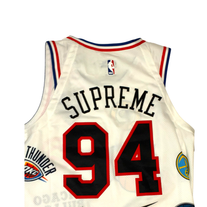 Supreme x Nike - NBA Logos AOP Basketball Deadstock White Jersey