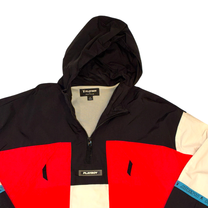 Playboy by Pacsun - Half Zip Multi Color Windbreaker Jacket