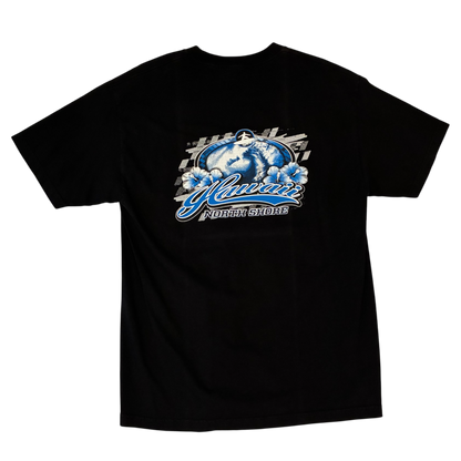 Hawaii - North Shore Black Graphic Vintage Y2K T-Shirt