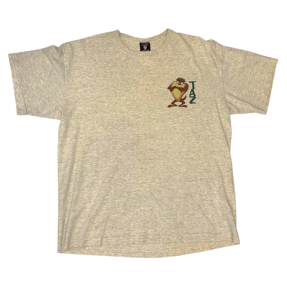 Warner Bros Studios - Taz Heather Grey Vintage 90s Looney Tunes T-Shirt