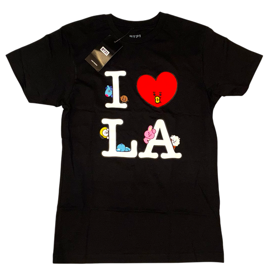 BT21 - I Love LA Black Graphic Deadstock T-Shirt