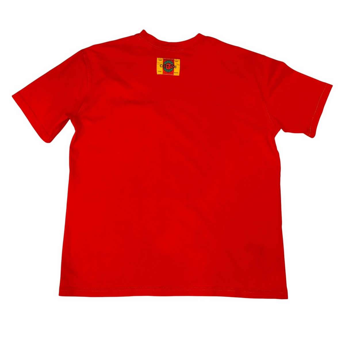 C'Est Toi - Red Pocket Vintage 90s T-Shirt