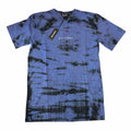 Vangsworld, Inc blue and black tie-dye cotton crew neck t-shirt with MY LIFE IS A BENDER graphic print