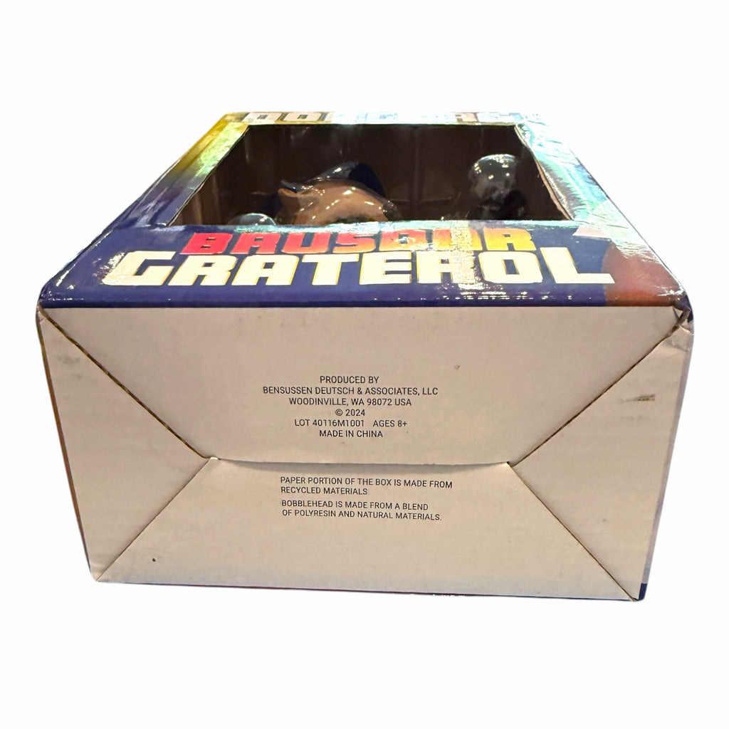 Vangsworld, Inc Brusdar Graterol Los Angeles Dodgers bobblehead packaging box showing product details and branding