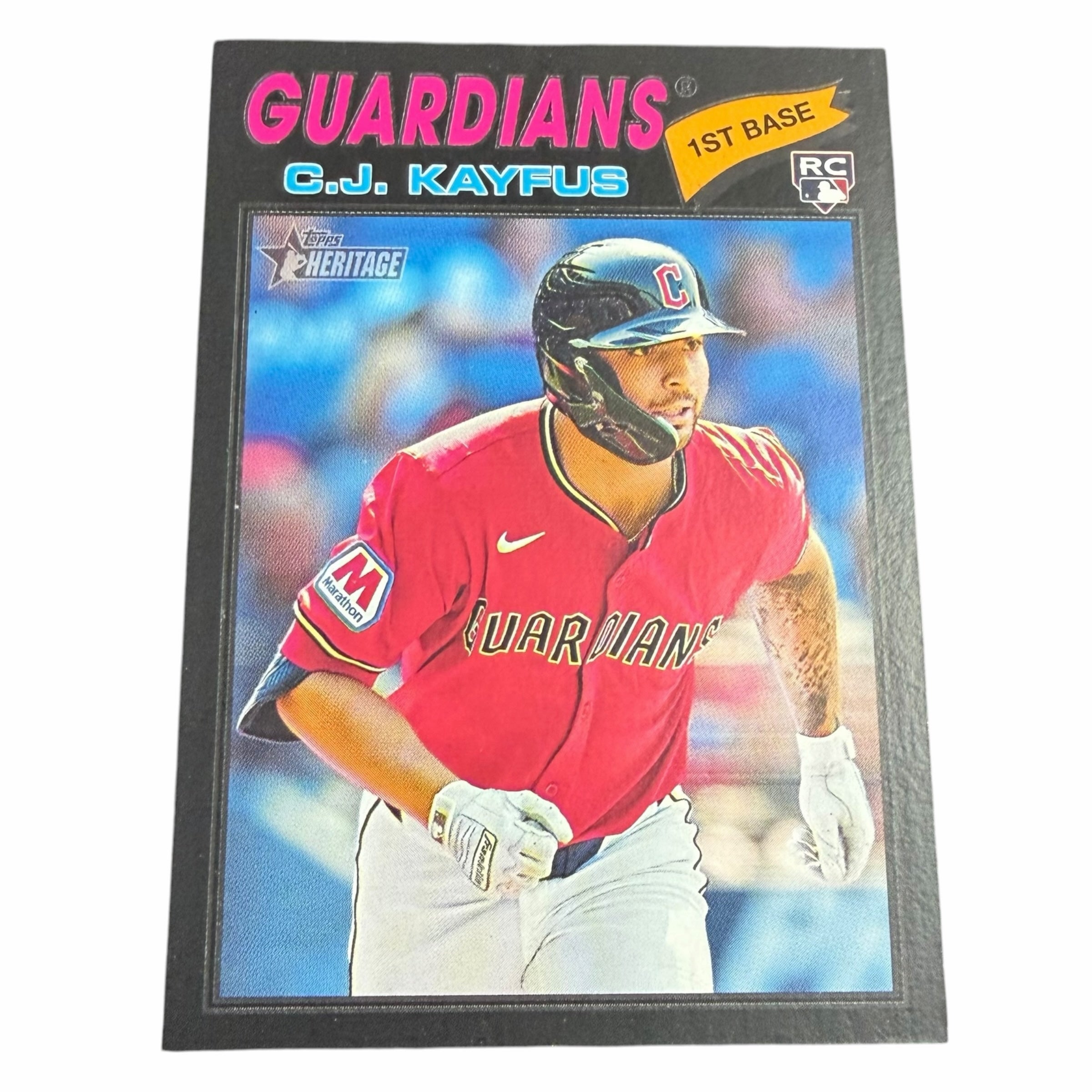 Vangsworld, Inc 2025 Topps Heritage C.J. Kayfus Cleveland Guardians rookie baseball trading card