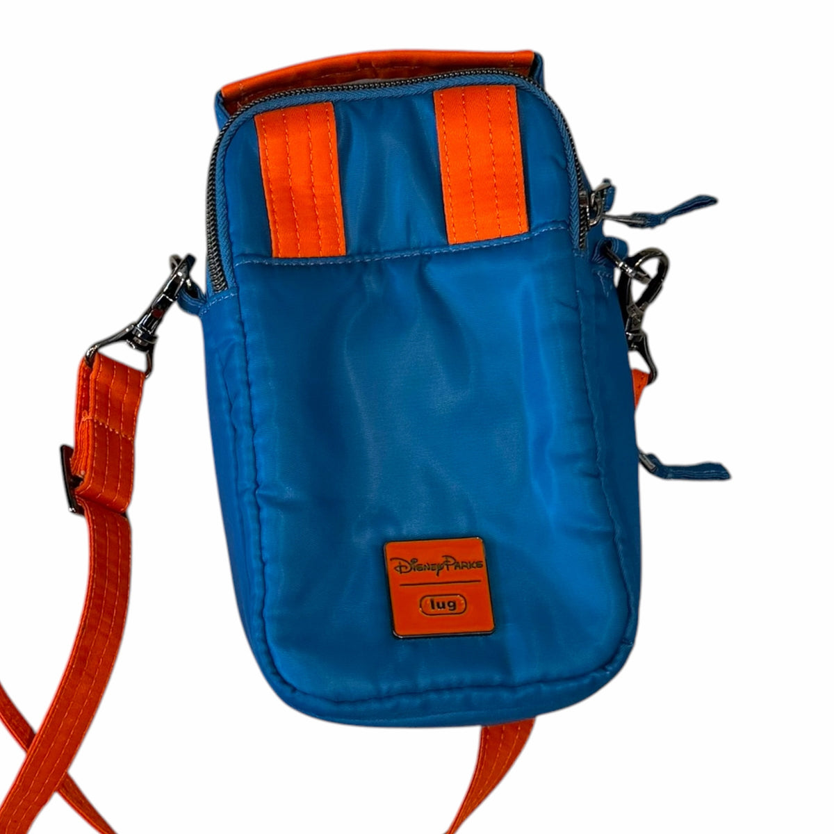Vangsworld, Inc Disney Parks Lug Pixar Fest blue and orange nylon crossbody bag with adjustable strap