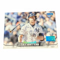 Vangsworld, Inc 2024 Topps Stadium Club Giancarlo Stanton baseball card featuring an action shot of the Yankees slugger