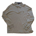 Vangsworld, Inc Polo Ralph Lauren heather grey long-sleeve cotton polo shirt with embroidered chest logo