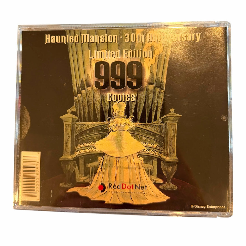 Vangsworld, Inc The Haunted Mansion 30th Anniversary limited edition CD featuring organist artwork in a jewel case.