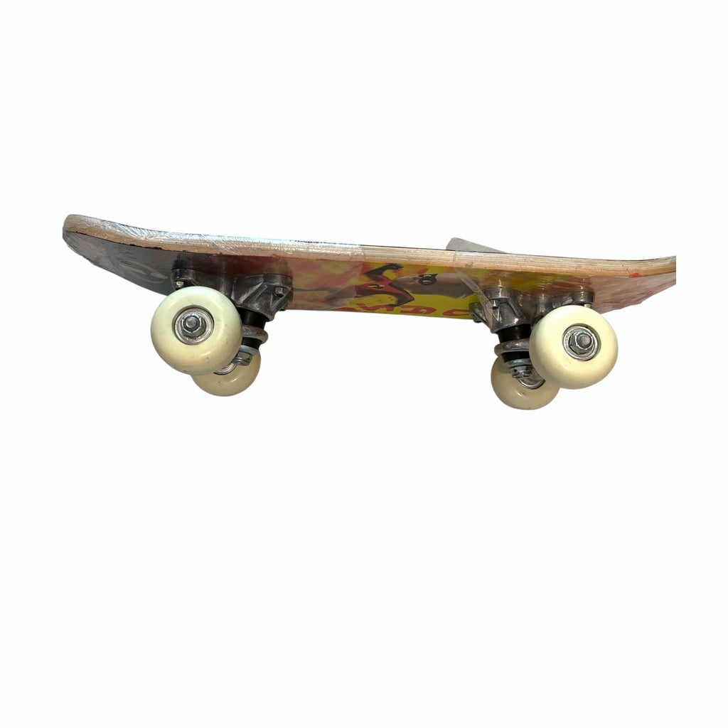 Vangsworld, Inc The Incredibles skateboard with Dash graphic on wooden deck, metal trucks, and white wheels