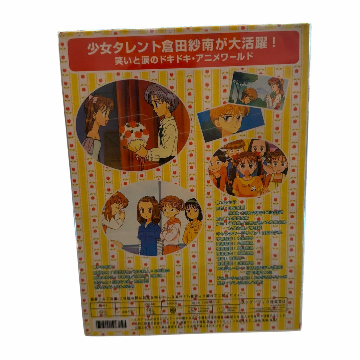Vangsworld, Inc Kodocha anime DVD collection back cover featuring Sana Kurata character art and series information.