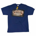 Vangsworld, Inc navy blue crewneck t-shirt featuring 34th Annual Laughlin River Run 2016 distressed graphic print.